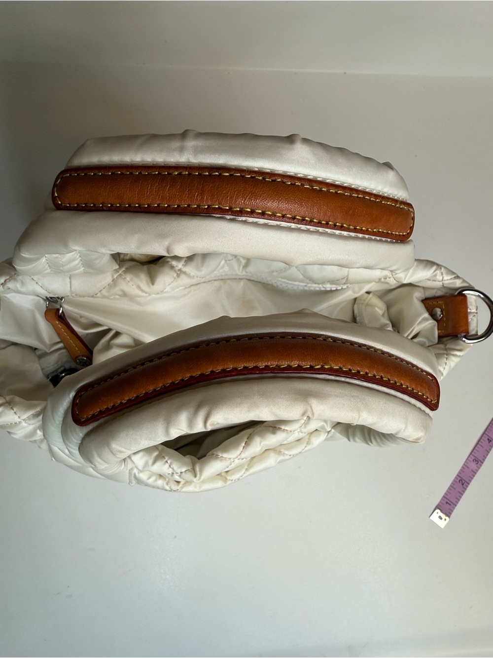 MZ Wallace Mini Metro Tote Deluxe Pearl no strap - Picture 2 of 15